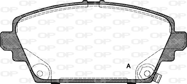 OPEN PARTS stabdžių trinkelių rinkinys, diskinis stabdys BPA0694.02
